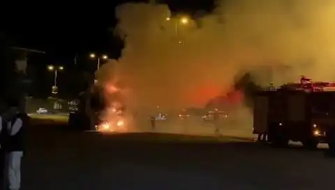 Zonguldak’ta Seyir Halindeki TIR Korkunç Alevler İçinde Kaldı