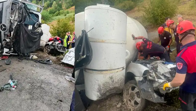Beton Mikseri Kazası: Otomobilin Üzerine Devrildi, Can Kayıpları Yaşandı